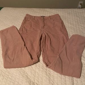 Corduroy, peach, mom pants